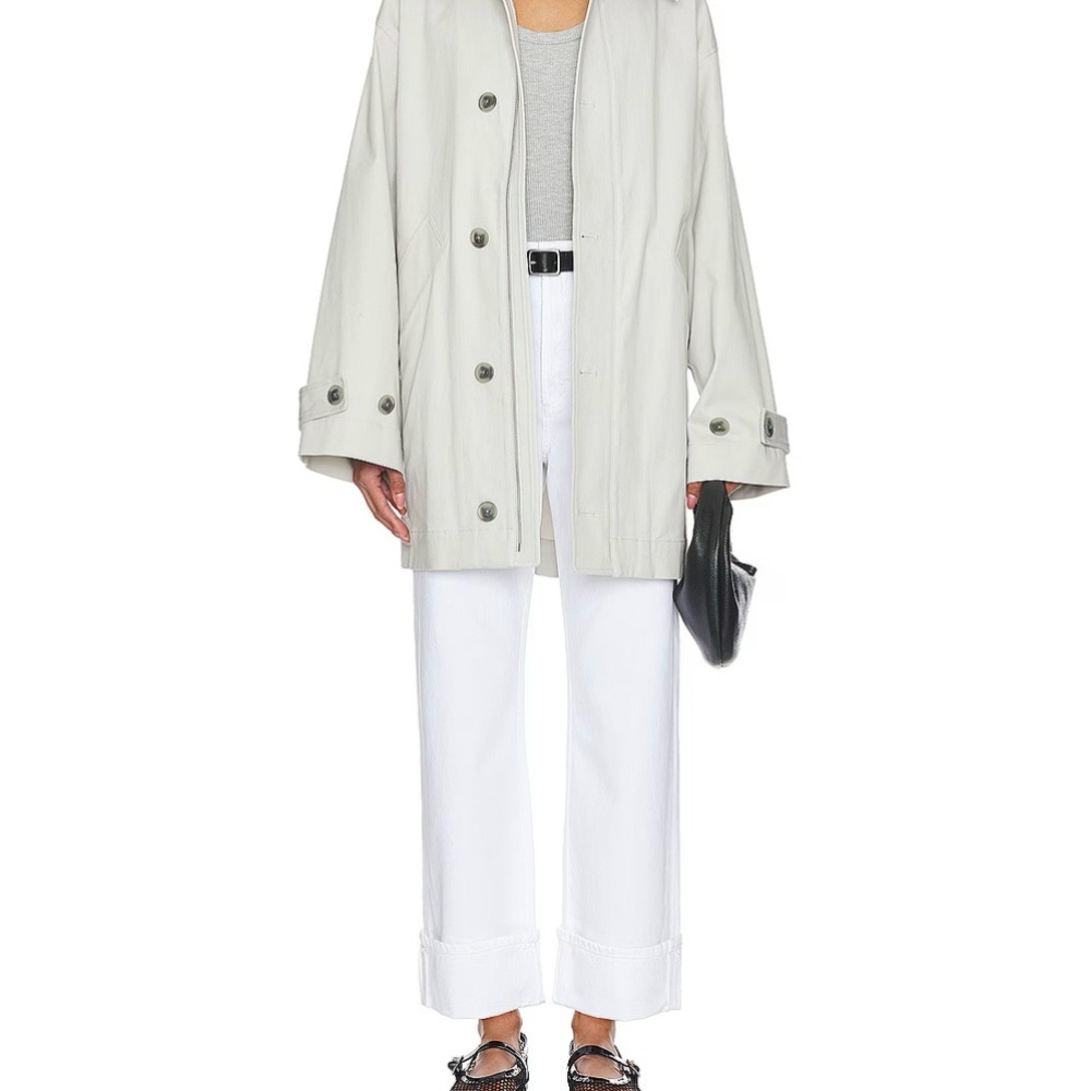 Agolde White Straight Leg Jeans